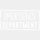 Emergency Department Rectangular - ER Nurse DTF Transfers ready2transfer Light Color Design (See Imaging)