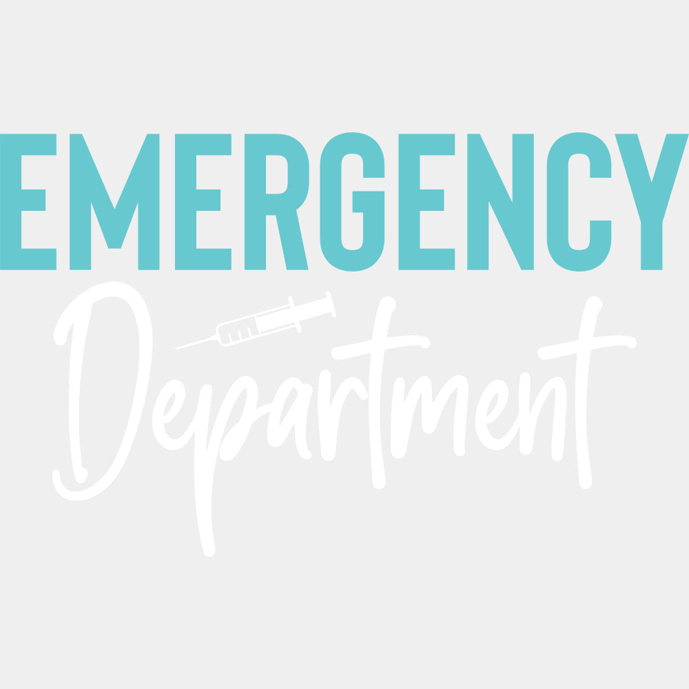 Emergency Department Syringe - ER Nurse DTF Transfers ready2transfer Light Color Design (See Imaging)