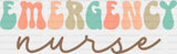 Emergency Nurse Cursive Design - Er Dtf Transfers