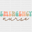 Emergency Nurse Cursive Design - ER Nurse DTF Transfers ready2transfer