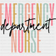 Emergency Nurse Department - ER Nurse DTF Transfers ready2transfer Dark Color Design (See Imaging)