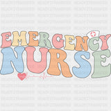 Emergency Nurse Heartbeat Design - ER Nurse DTF Transfers ready2transfer