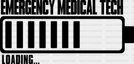 Emt Loading - Dtf Heat Transfer Adult Unisex S & M (10’’) / Dark Color Design (See Imaging)