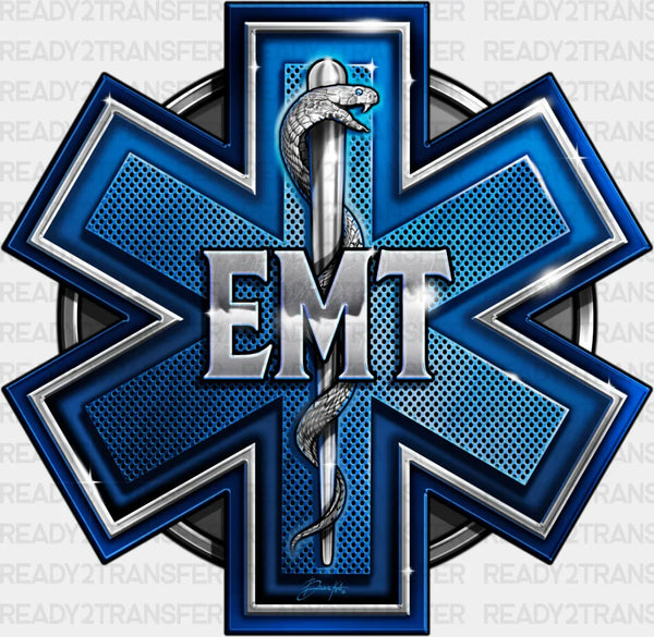 EMT Star Of Life Design - EMT DTF Transfer