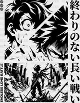 Endless Long Battle - Anime Dtf Heat Transfer Adult Unisex S & M (10’’) / Dark Color Design