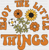 Enjoy The Little Things - Good Vibes DTF Transfer