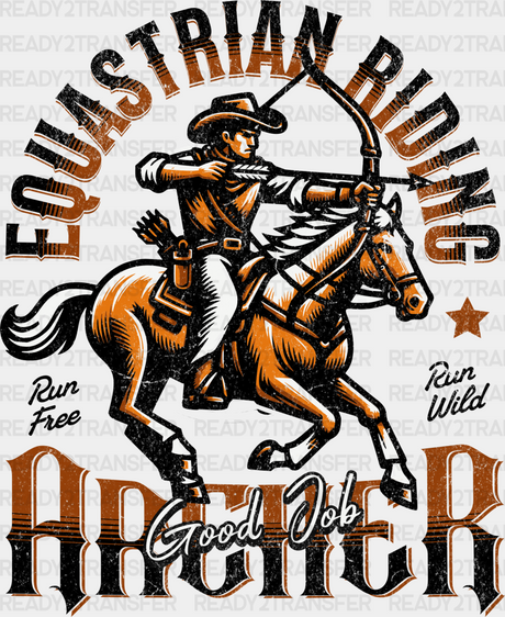 Equestrians Riding Good Job Design - Rodeo Dtf Transfers