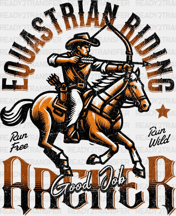 Equestrians Riding Good Job Design - Rodeo DTF Transfers