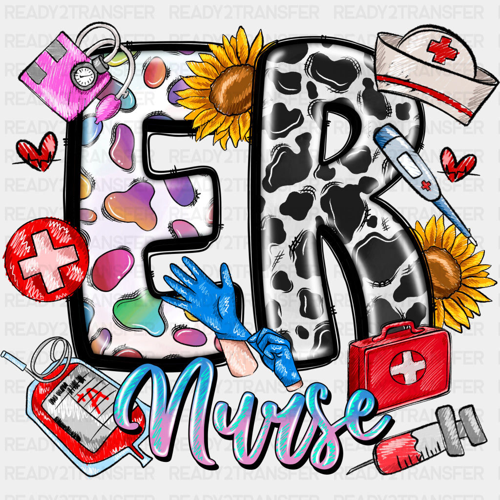 Er Nurse Dalmatian Design - ER Nurse DTF Transfers ready2transfer