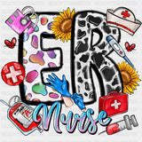 Er Nurse Dalmatian Design - ER Nurse DTF Transfers ready2transfer