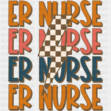 Er Nurse Lightning Design - ER Nurse DTF Transfers ready2transfer