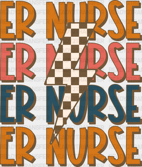 Er Nurse Lightning Design - Er Dtf Transfers