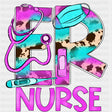Er Nurse Purple Design - ER Nurse DTF Transfers ready2transfer