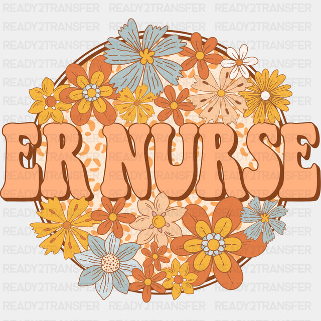 ER Nurse Retro - ER Nurse DTF Transfers ready2transfer