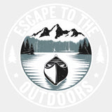 Escape To The Outdoors - Hiking DTF Transfers ready2transfer Light Color Design (See Imaging)