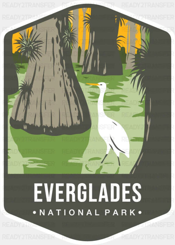 Everglades National Park Colorful Design - National Parks DTF Transfer