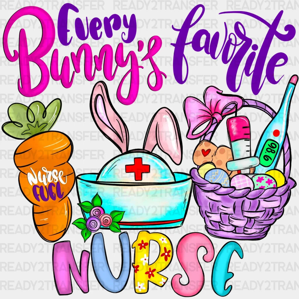 Every Bunny’s Favorite Nurse Easter Dtf Heat Transfer Design