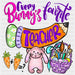 Every Bunny's Favorite Teacher Easter DTF Heat Transfer ready2transfer Black