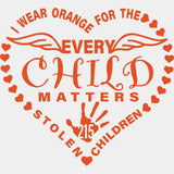 Every Child Matter Blm Dtf Transfer Adult Unisex - S & M (10’) / Orange