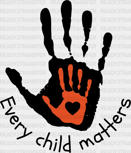 Every Child Matters Blm Dtf Transfer Adult Unisex - S & M (10’) / Black