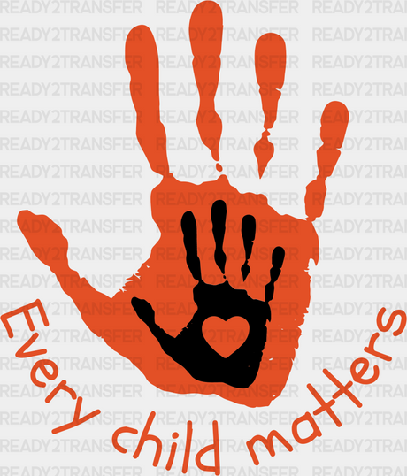 Every Child Matters Blm Dtf Transfer Adult Unisex - S & M (10’) / Orange
