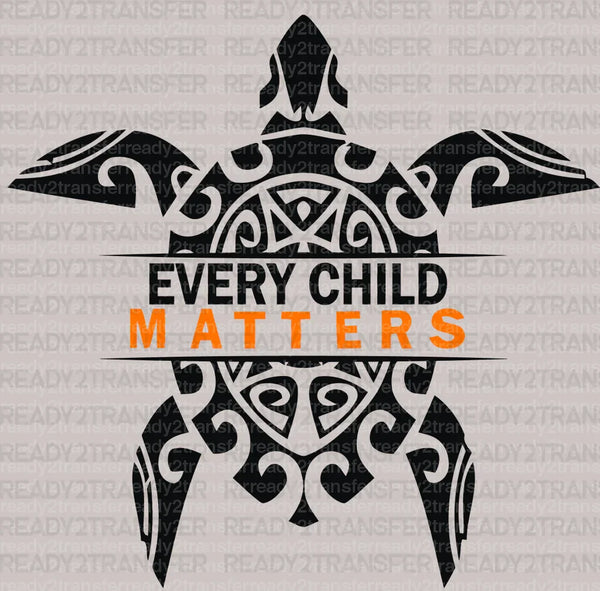 Every Child Matters Turtle DTF Transfer