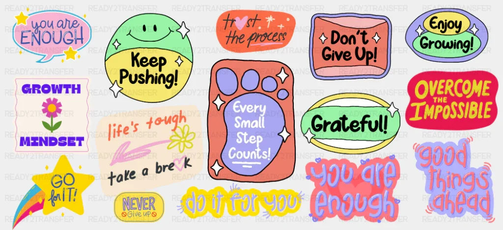 Every Small Step Counts - Mental Health Cup Wrap UV Sticker Permanent UV DTF Decal