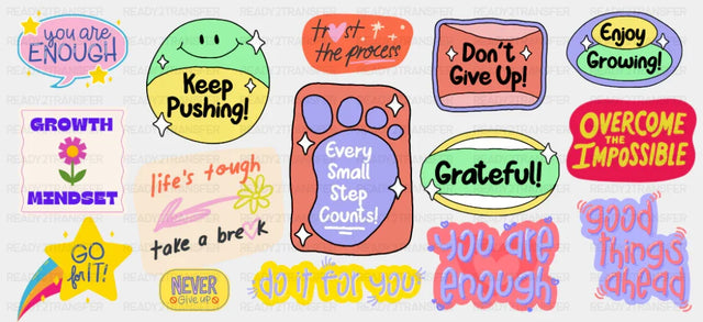 Every Small Step Counts - Mental Health Cup Wrap UV Sticker Permanent UV DTF Decal