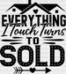 Everything I Touch Design - Realtor DTF Heat Transfer ready2transfer Black