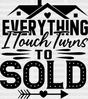 Everything I Touch Design - Realtor Dtf Heat Transfer Adult Unisex S & M (10’’) / Black