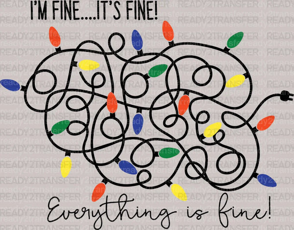 Everything is Fine DTF Transfer