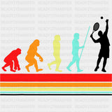 Evolution - Tennis DTF Transfers ready2transfer Dark Color Design (See Imaging)