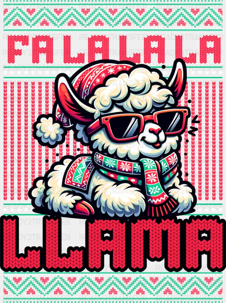 Fa La La La Llama - Christmas DTF Transfer