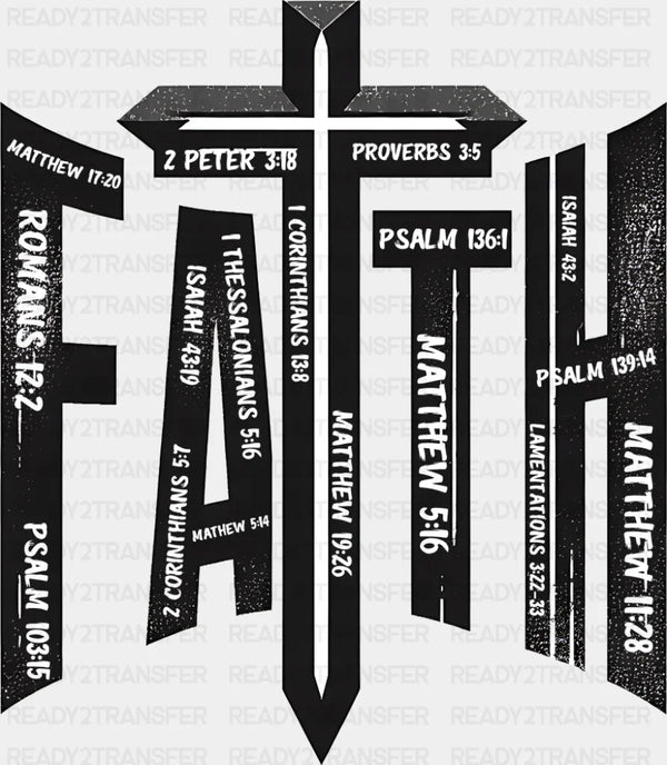 Faith Cross - Christianity DTF Transfer