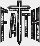 Faith Cross - Christianity DTF Transfer Adult Unisex - S & M (10’’) / Light Color Design (See Imaging)