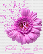 Faith Hope Love Breast Cancer - Dtf Transfer