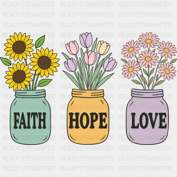 Faith Hope Love - Mental Health DTF Transfers