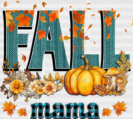 Fall Mama Blue Design - Dtf Transfer