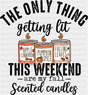 Fall Scented Candles - Fall DTF Transfer Adult Unisex - S & M (10’’) / Dark Color Design (See Imaging)