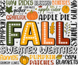 Fall Sweater Weather Design Fall Season DTF Transfer ready2transfer Black
