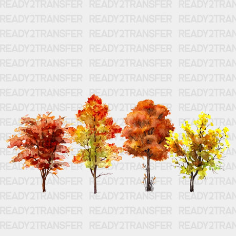 Fall Trees Dtf Transfer