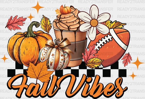 Fall Vibes Football Design - Fall DTF Transfer