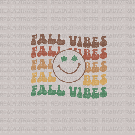 FALL VIBES SMILE DTF Transfer - ready2transfer