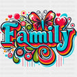 Family Blue Retro - Family DTF Transfers ready2transfer