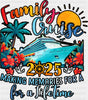 Family Cruise 2025 Red Flowers - Vacation DTF Transfer Adult Unisex - S & M (10’’) / Dark Color Design (See Imaging)
