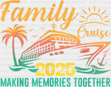 Family Cruise 2025 Yellow & Green - Vacation DTF Transfer