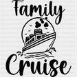 Family Cruise Design - Family Cruise DTF heat transfer ready2transfer Dark Color Design ( See imaging )