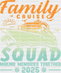 Family Cruise Squad Yellow & Blue Gradient - Vacation DTF Transfer