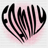Family Distorted Design - Family DTF Transfers ready2transfer Dark Color Design (See Imaging)