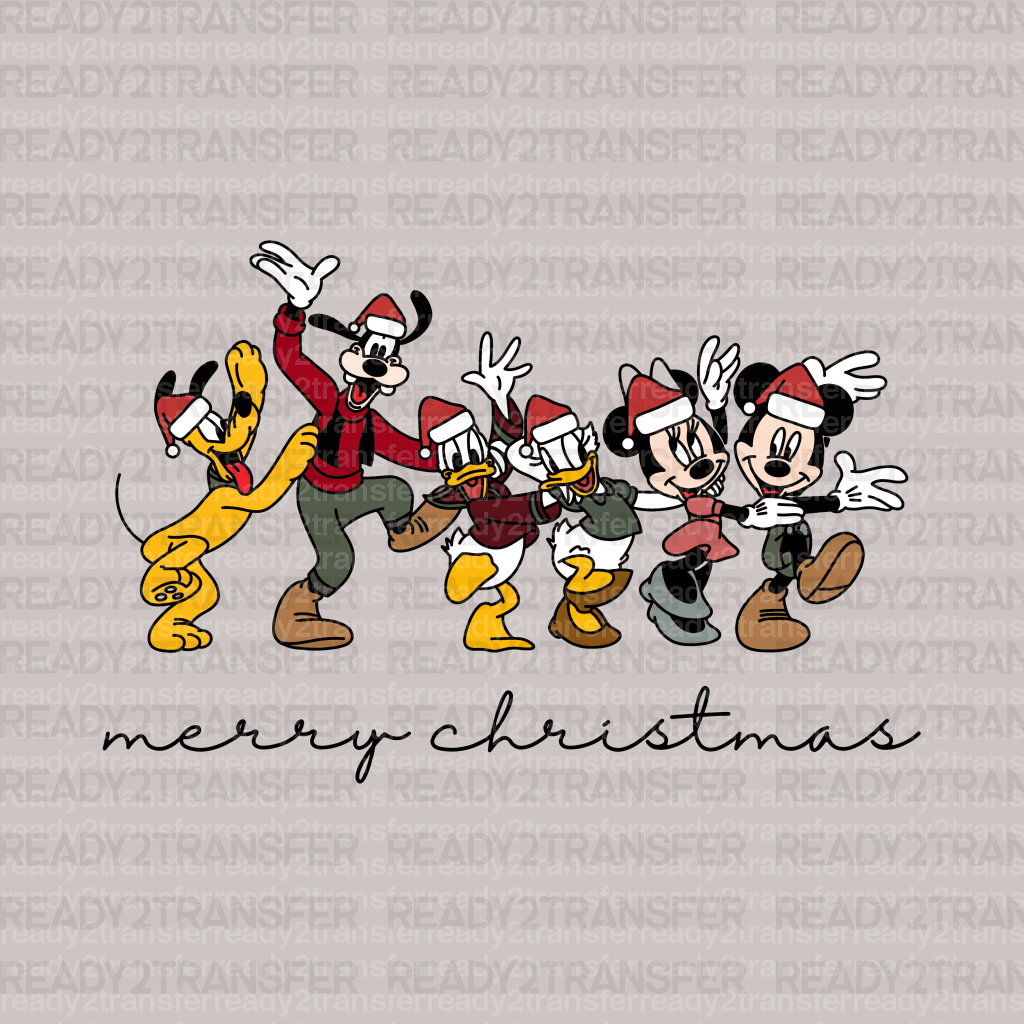 Family Merry Christmas DTF Transfer - ready2transfer